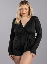 Ava lounge wrap front playsuit