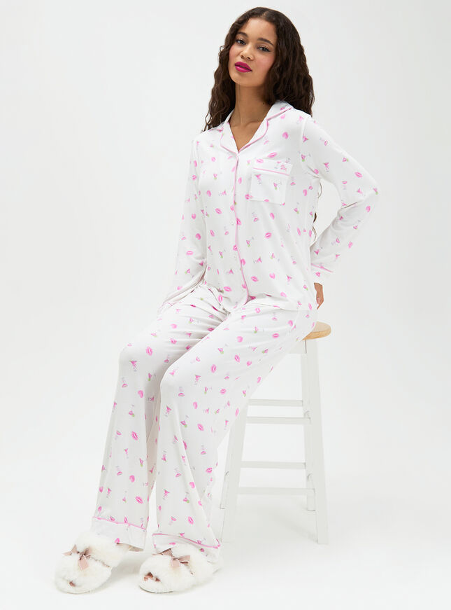 Cocktail modal long pyjama set