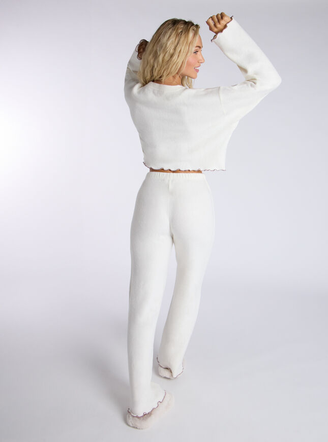 Lettuce edge fleece lounge set