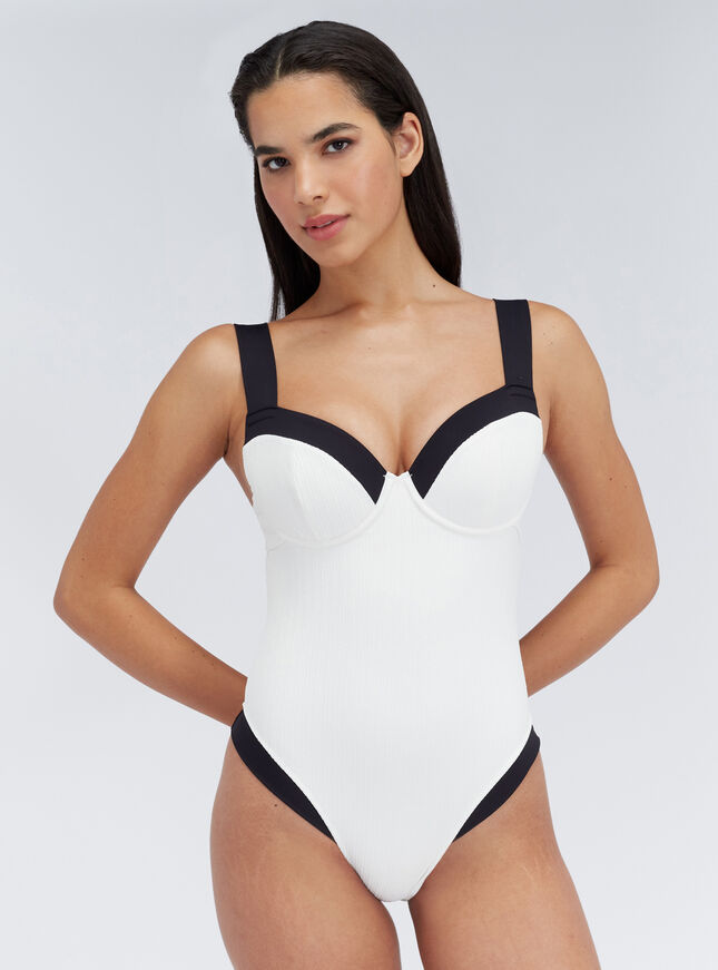Rivoli monochrome swimsuit