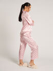 Heart print satin pyjama set