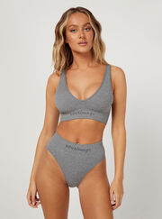 Ribbed seamless lounge bralette