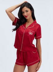 Sweet dreams satin short pyjama set
