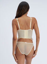 Estelle sheer embroidered balconette basque