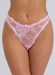Suzette lace thong