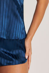 Stripe satin pyjama shorts