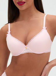 Lydia cotton plunge t-shirt bra