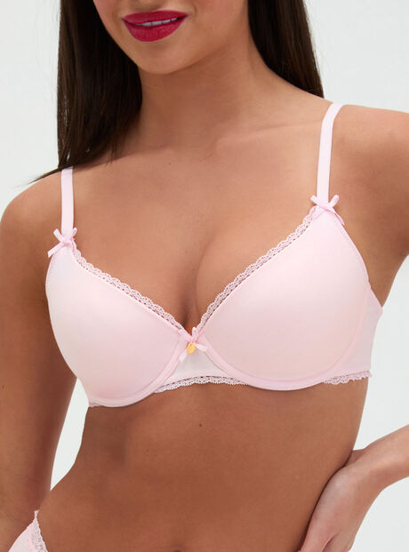 Lydia cotton plunge t-shirt bra