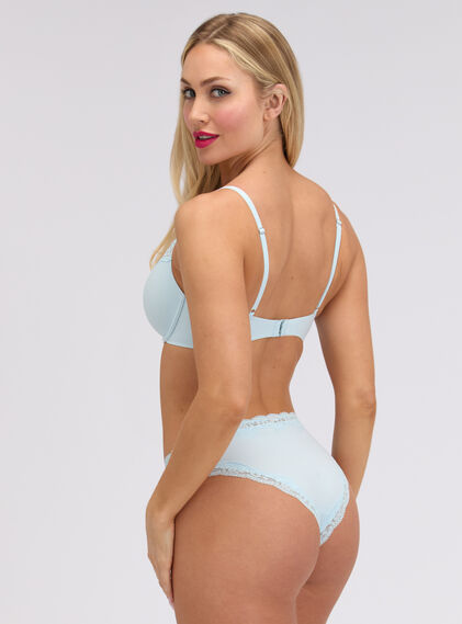 Softest ever unpadded plunge bra