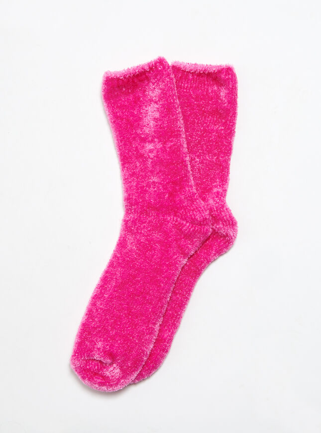 Velvet fleece socks