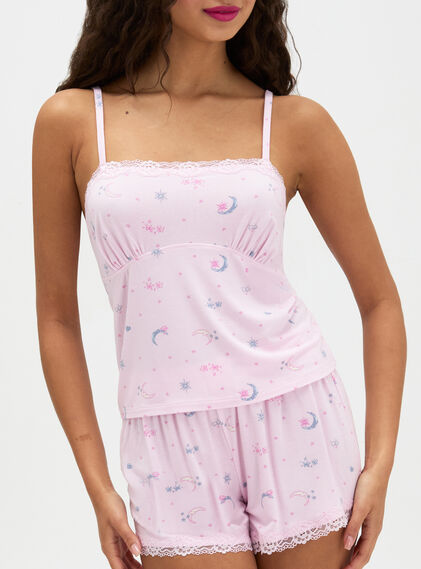 Moon & stars modal short cami set