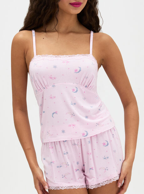 Moon & stars modal short cami set