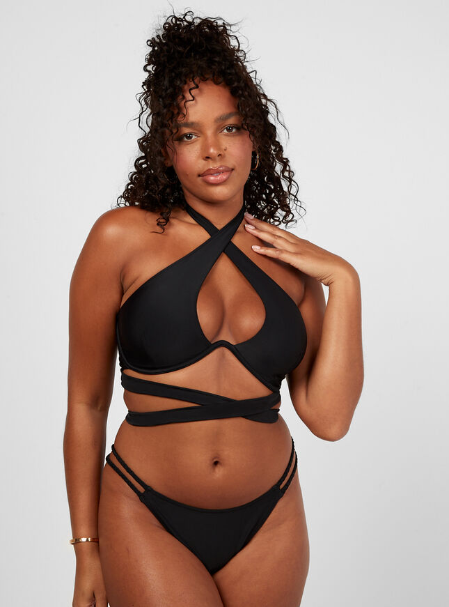 Ibiza halter-neck strap bikini top