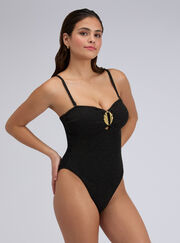 Ancona crinkle bandeu swimsuit