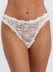 Brooke floral high leg thong