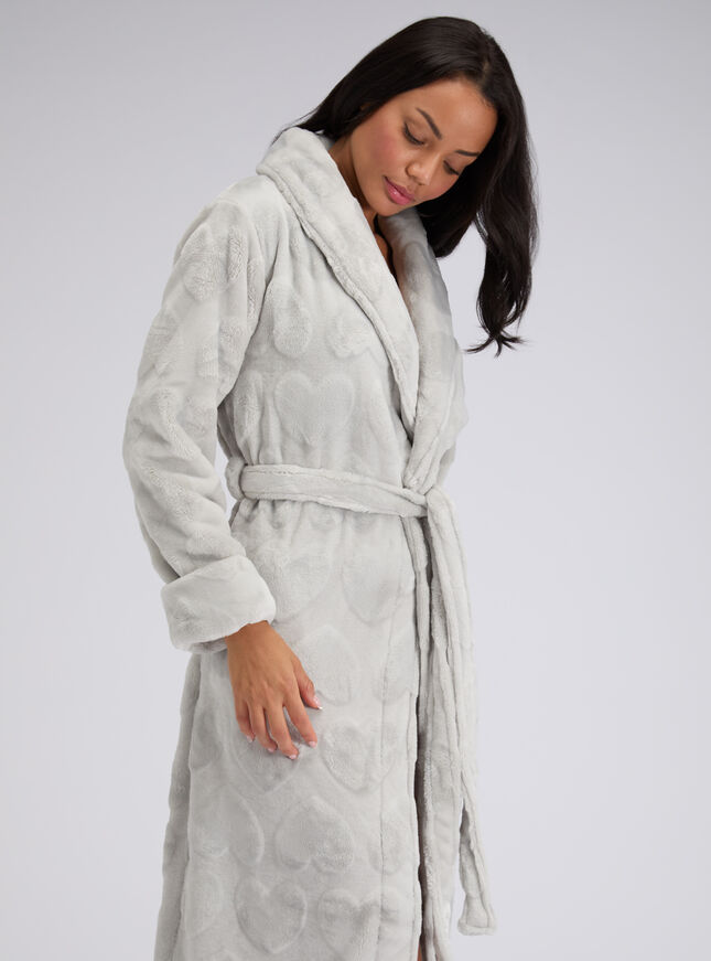 Heart long dressing gown