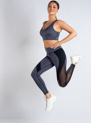 Boux Sport high shine panelled leggings