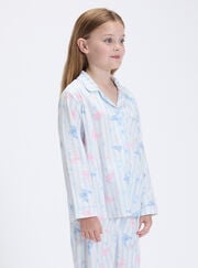 Kids' butterfly fleece pyjamas in a bag