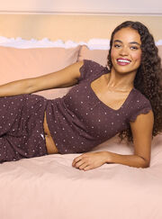 Daisy pointelle long pyjama set