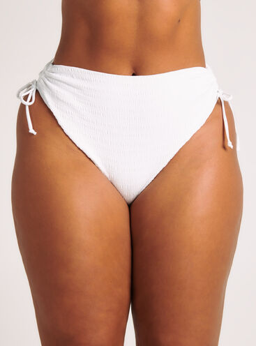 Amalfi crinkle high waist bikini briefs