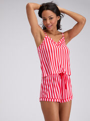Striped modal cami and shorts pyjama set