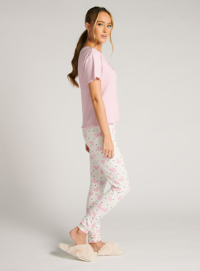 Slumber babe cotton tee and leggings pyjama set