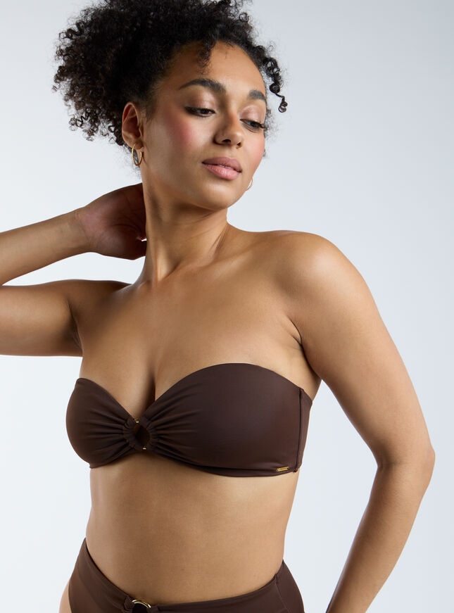 Rhodes stitch bandeau bikini top