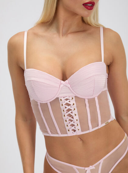 Selene satin balconette basque