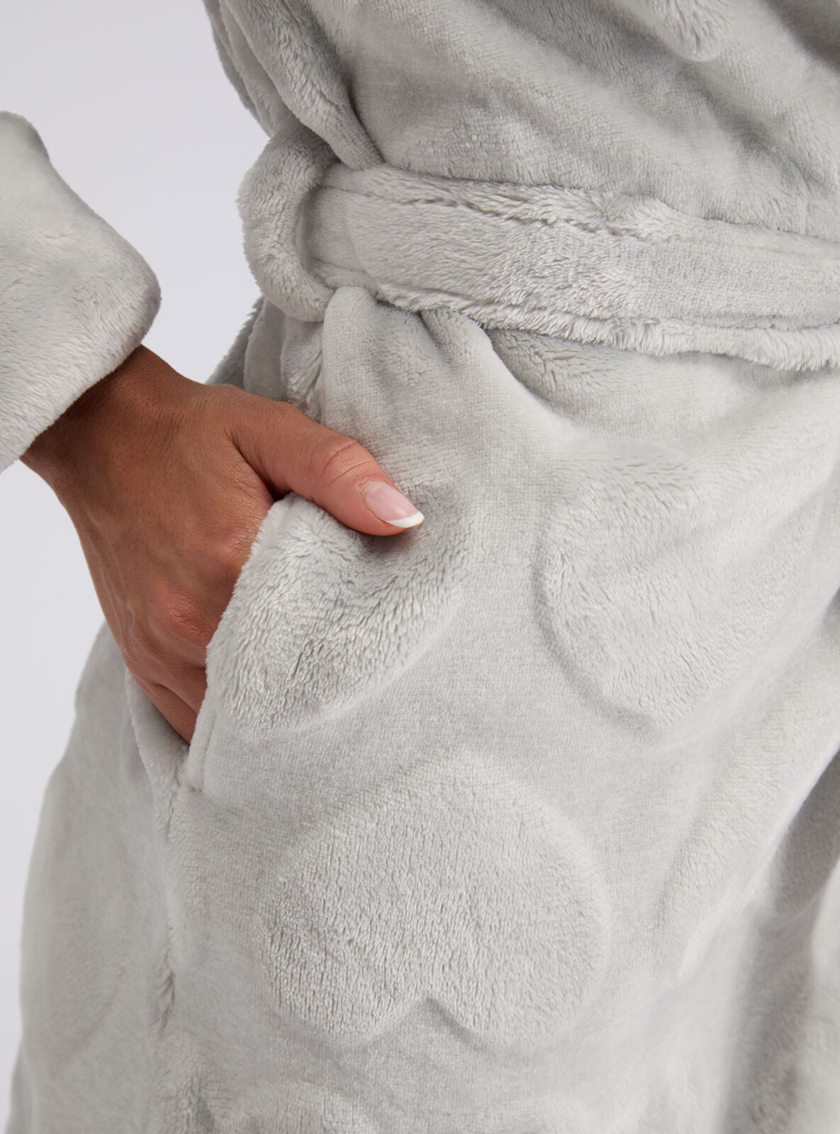 Boux Avenue Heart Long Robes - Grey - Xs