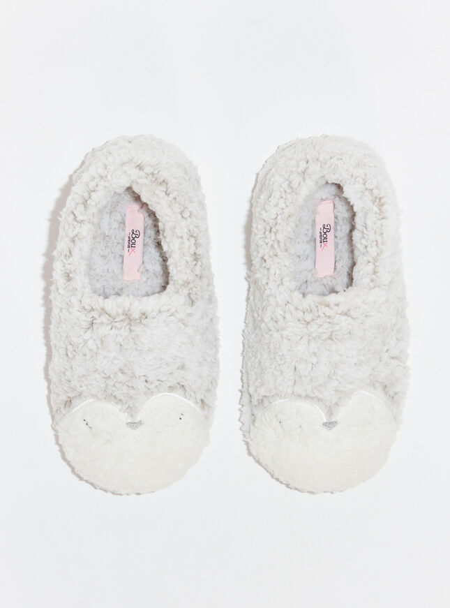 Penguin mule slippers | Grey Mix | Boux Avenue UK