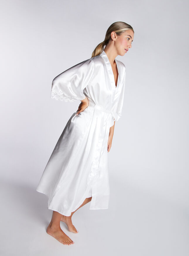 Amelia satin midi robe