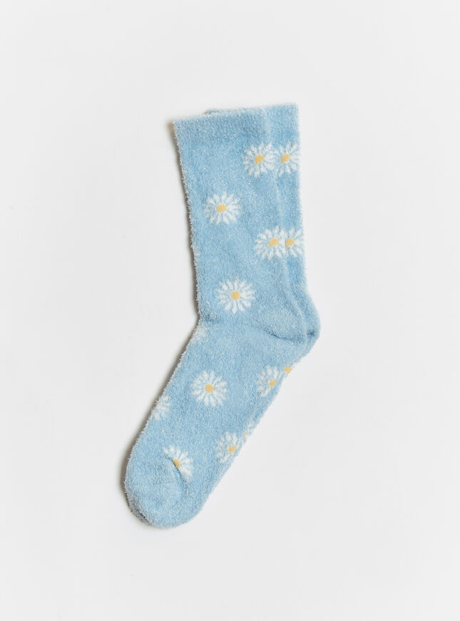 Daisy fluffy socks