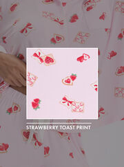 Strawberry toast modal long pyjama set
