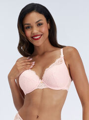 Amber lace plunge bra