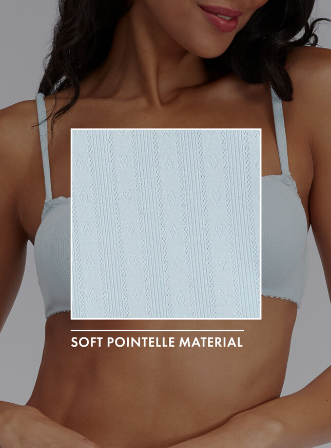Pointelle bralette