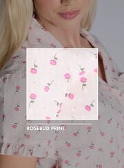 Rosebud frill cotton short pyjama set