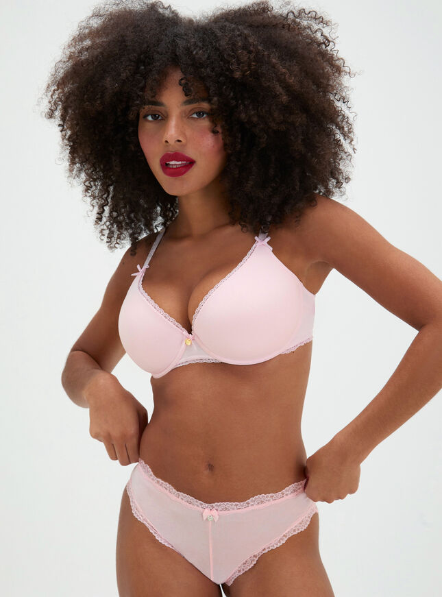 Lydia cotton plunge t-shirt bra