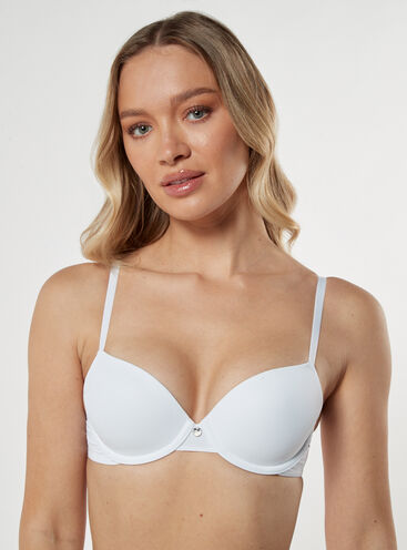 Buy Bralux Plus Size Women's C-Cup Non-Padded Non-Wired T-Shirt Bra, Tohfa  - White 32C at
