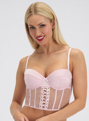 Selene satin balconette basque