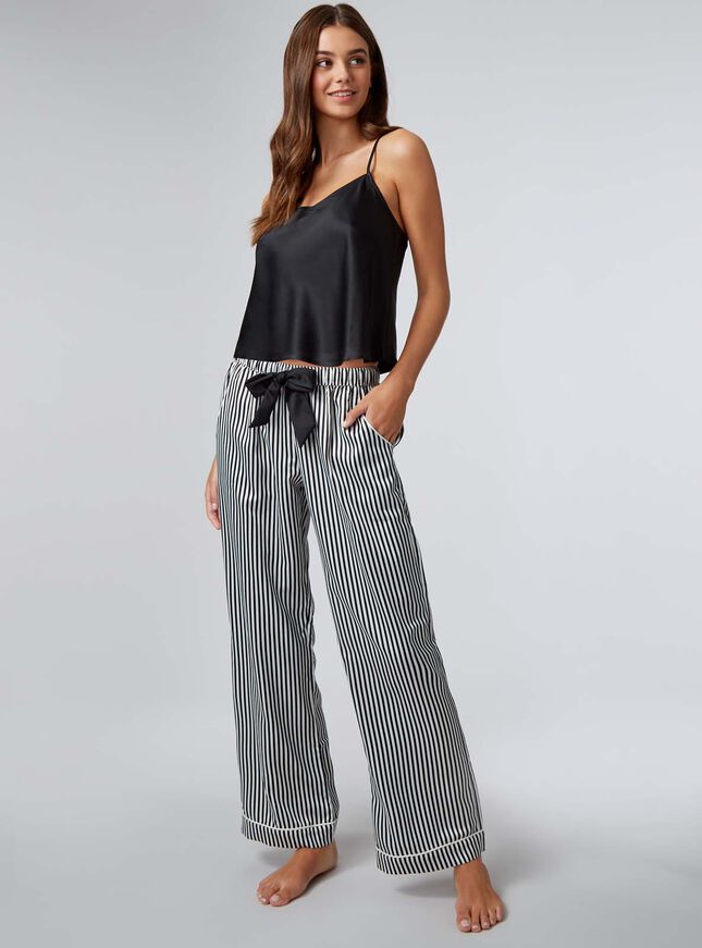 Cami & liquorice stripe pants pyjama set | Boux Avenue UK