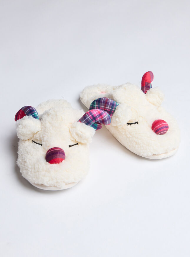 Reindeer mule slippers