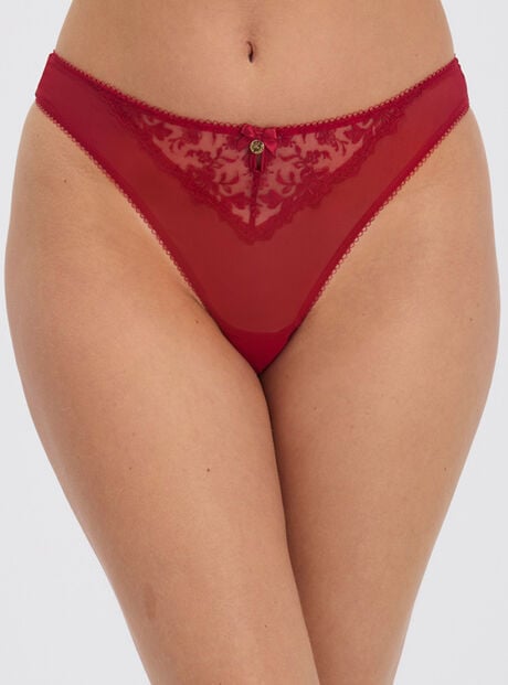 Georgiana embroidered thong