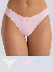 3 pack Gigi cheeky brazilian knickers