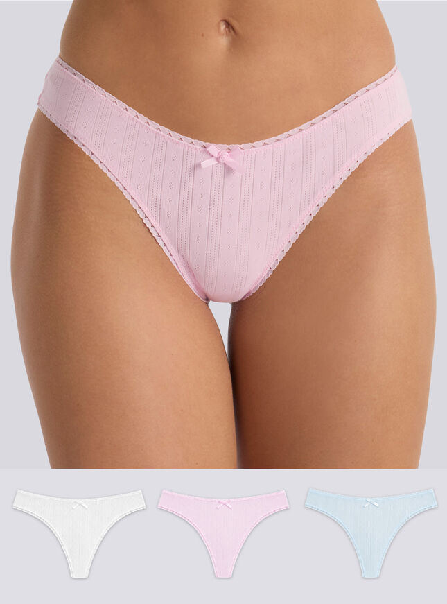3 pack Gigi cheeky brazilian knickers