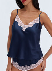 Amelia matte satin cami set