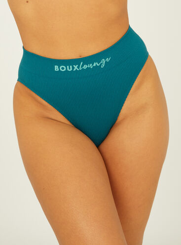 Ribbed seamless thong