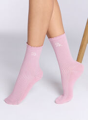 3 pack scallop cotton ankle socks
