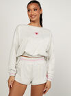 Lovebug sweat top and shorts pyjama set