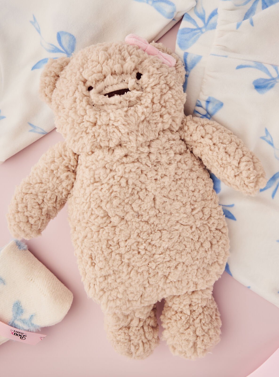 Boux Avenue Teddy bear hot water bottle - Oatmeal - 1 Boux Avenue Teddy bear hot water bottle - Oatmeal - 1