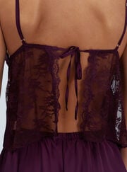 Celeste lace & satin cami set